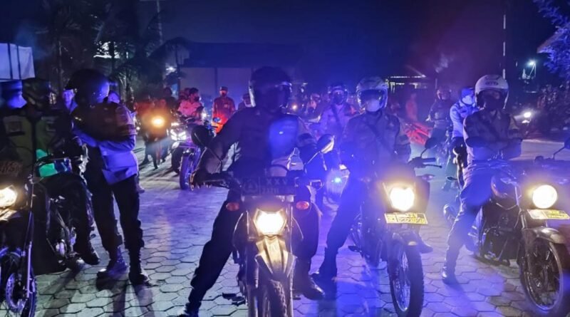 Cipta Kondisifitas Wilayah,Polres Lampung Tengah Gelar Patroli Skala Besar Bersama Instansi Terkait