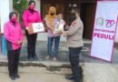 Polri Peduli Sesama, Polsek Seputih Surabaya Bersama Bhayangkari Berikan Bansos Kepada Masyarakat Membutuhkan