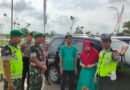 Personil Pospam Nataru 2022 Himbau Para Pengemudi di Rest Area KM 163 Lampung Tengah