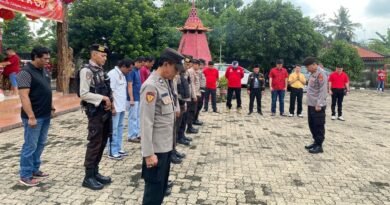 Pastikan Keamanan Perayaan Imlek, Polres Lampung Tengah Terjunkan Personil Pengamanan di Wihara