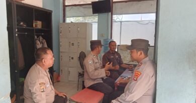 Sambangi PT. PAM, Sat Binmas Polres Lampung Tengah Sampaikan Pesan Kamtibmas Kepada Satuan Pengamanan