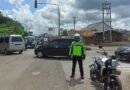 Arus Balik Mulai Meningkat, Personil Polres Lampung Tengah Tegak Lurus Antisipasi Kemacetan